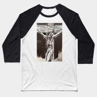 JESUS ON THE CROSS Baseball T-Shirt